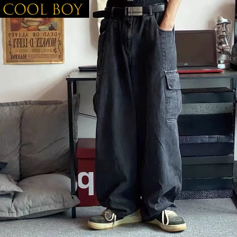 F GIRLS Baggy Jeans Trousers Male Denim Pants Black Wide Leg Pants Men's Jeans Oversize Cargo Korean Streetwear Hip Hop
F GIRLS Baggy Jeans Trousers Male Denim Pants Black Wide Leg Pants Men's Jeans Oversize Cargo Korean Streetwear Hip Hop