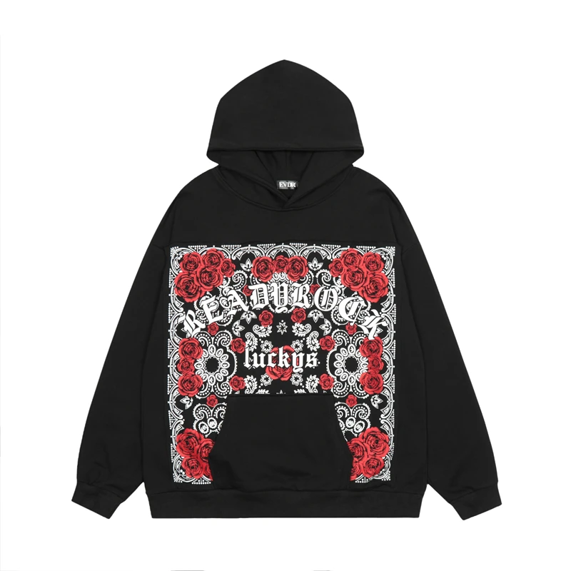 Retro Patchwork Patch Floral Sanskrit Front Pockets Autumn Terry Hoodie Men's and Women's Hip Hop Pullover Hooded Sweatshirts
Retro Patchwork Patch Floral Sanskrit Front Pockets Autumn Terry Hoodie Men's and Women's Hip Hop Pullover Hooded Sweatshirts