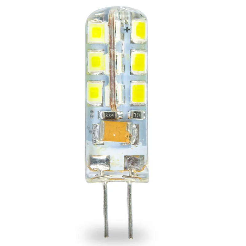 G4 24 SMD 2835 3W Warm Pure White 300LM 360 Corn Silicone LED Bulb AC 220V G4 Led Bulb 3W 5Pcs/Lot
G4 24 SMD 2835 3W Warm Pure White 300LM 360 Corn Silicone LED Bulb AC 220V G4 Led Bulb 3W 5Pcs/Lot
