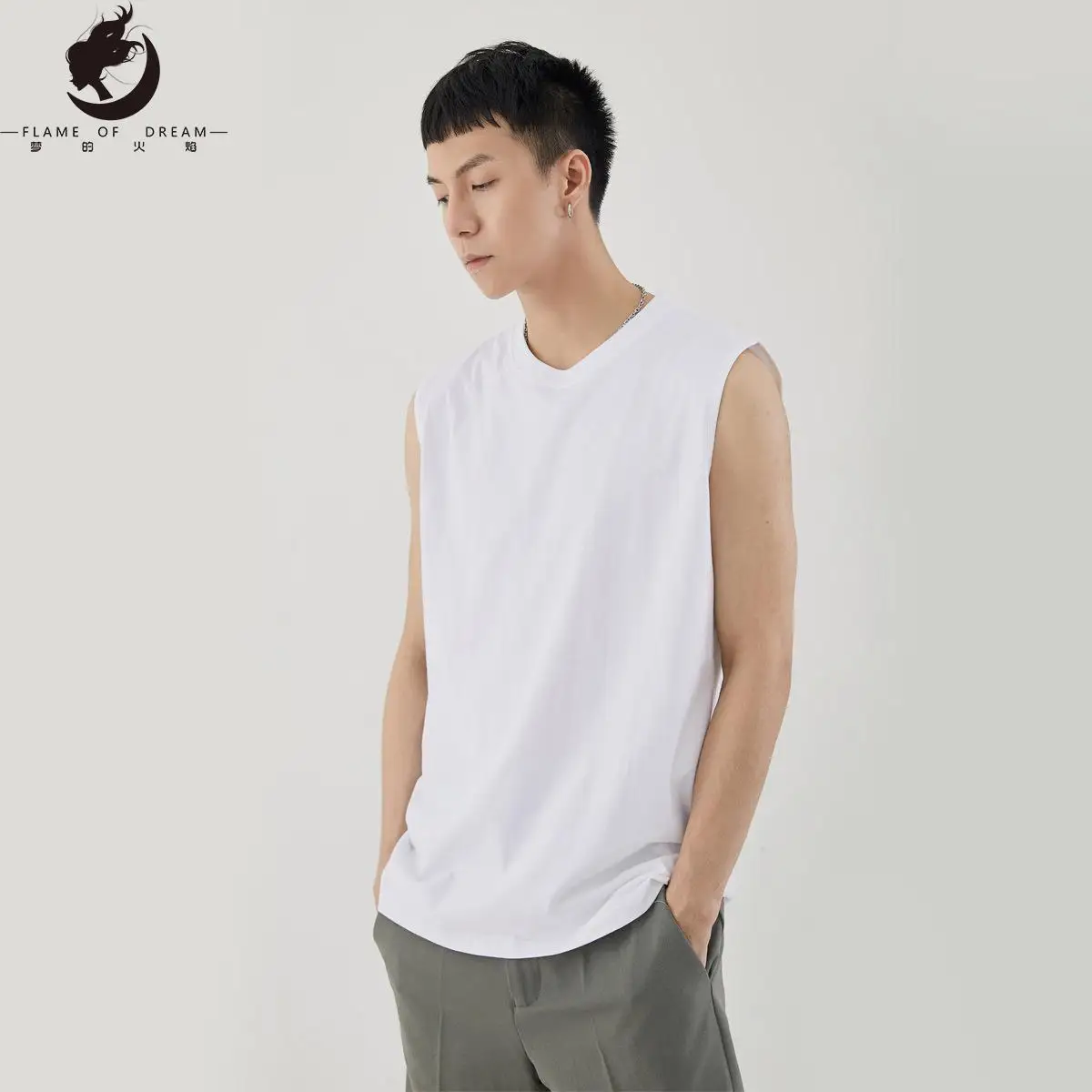 Flame Of Dream Men's Simple Basic Sleeveless Bottoms 2022 Summer New Pure Cotton Men's Vest 221340
Flame Of Dream Men's Simple Basic Sleeveless Bottoms 2022 Summer New Pure Cotton Men's Vest 221340
