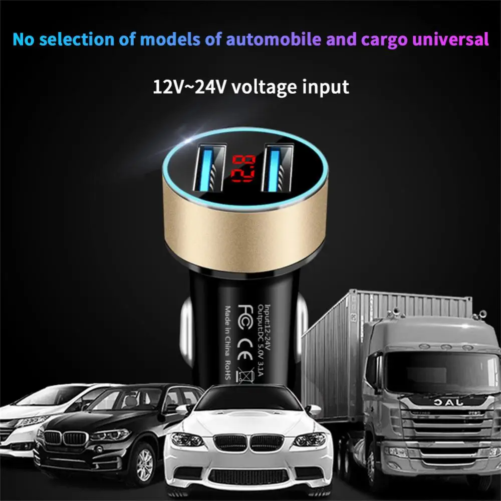 Qc3.0 Dual Usb Car Charger Adapter Fast Charge One Drag Two Car Charger Pd Digital Display Cigarette Lighter Car Accessories
Qc3.0 Dual Usb Car Charger Adapter Fast Charge One Drag Two Car Charger Pd Digital Display Cigarette Lighter Car Accessories