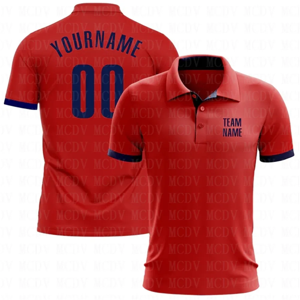 Custom Red Navy Performance Golf Polo Shirt 3D Printed Golf Polo Oversized Shirt Summer Sports Tops
Custom Red Navy Performance Golf Polo Shirt 3D Printed Golf Polo Oversized Shirt Summer Sports Tops