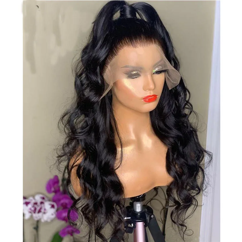 180%Density 26Inch Natural Black Wig Long Body Wave Glueless Preplucked Lace Front Wig For Women With Baby Hair Free Ship
180%Density 26Inch Natural Black Wig Long Body Wave Glueless Preplucked Lace Front Wig For Women With Baby Hair Free Ship