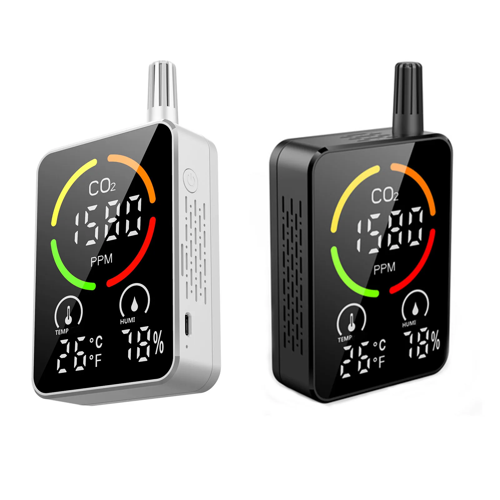 CO2 Detector Carbon Dioxide Sensor Air Quality Monitor Temperature Humidity Tester Professional Sensor Real Time Reading With
CO2 Detector Carbon Dioxide Sensor Air Quality Monitor Temperature Humidity Tester Professional Sensor Real Time Reading With