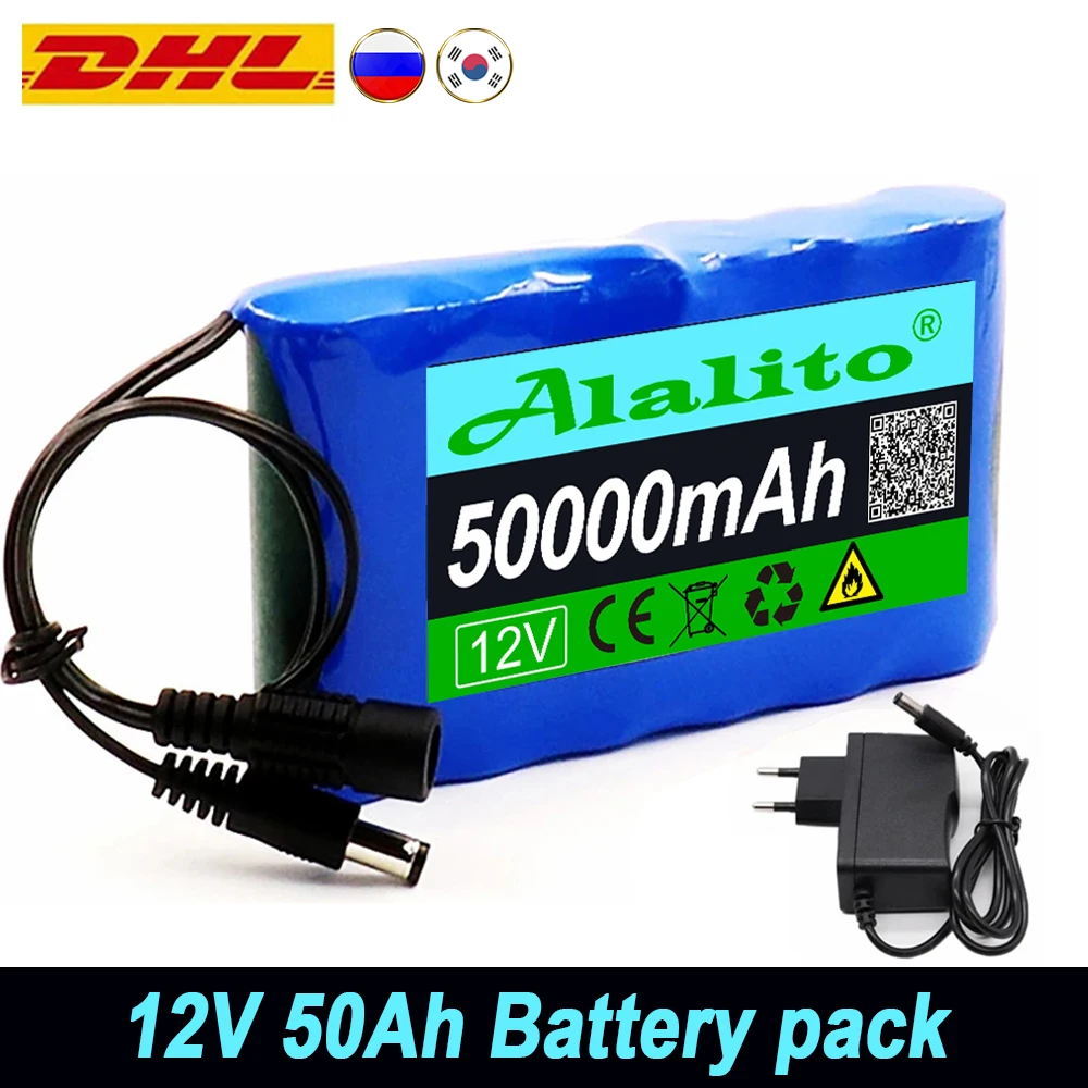 NEW Portable Super 12V 50000mah Battery Rechargeable Lithium Ion Battery Pack Capacity DC 12.6v 50Ah CCTV Cam Monitor + Charger
NEW Portable Super 12V 50000mah Battery Rechargeable Lithium Ion Battery Pack Capacity DC 12.6v 50Ah CCTV Cam Monitor + Charger