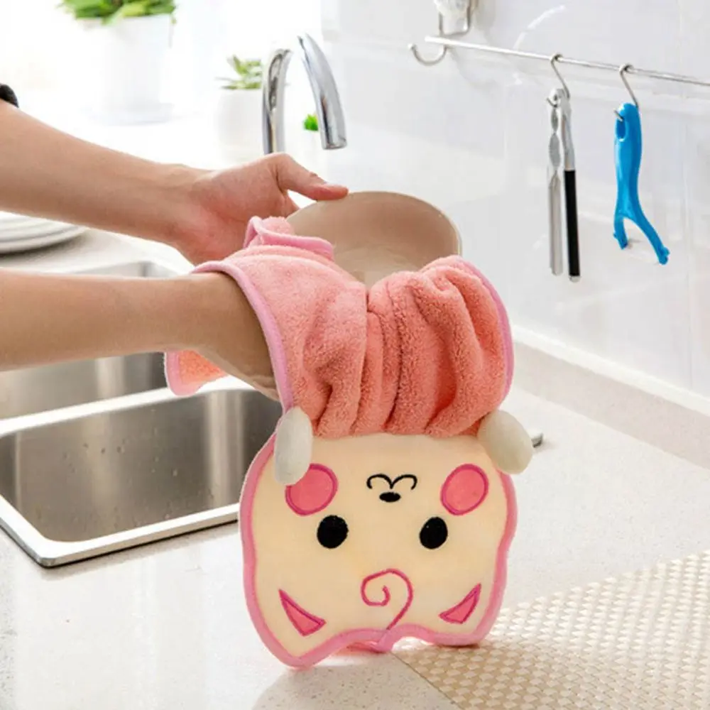 New Coral Velvet Handkerchief Kitchen Hanging Towels Dishcloths Cute Cartoon Soft Absorbent Towel Household Items
New Coral Velvet Handkerchief Kitchen Hanging Towels Dishcloths Cute Cartoon Soft Absorbent Towel Household Items