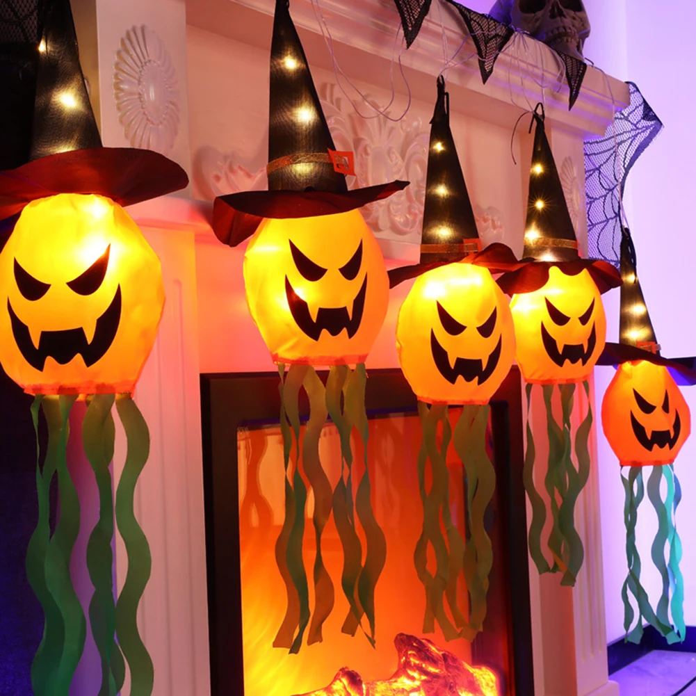 LED Pumpkin Halloween Decoration Flashing Light Gypsophila Ghost Festival Party Glowing Ghost Lamp Hanging String Light Lantern
LED Pumpkin Halloween Decoration Flashing Light Gypsophila Ghost Festival Party Glowing Ghost Lamp Hanging String Light Lantern