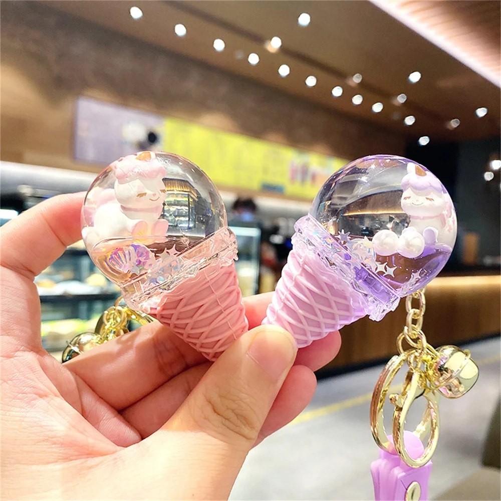 Creative Crystal Unicorn Keychain Trinket Cute Ice Cream Drift Bottle Keyring Lovers Car Key Accessory Bag Fashion Pendant Gifts
Creative Crystal Unicorn Keychain Trinket Cute Ice Cream Drift Bottle Keyring Lovers Car Key Accessory Bag Fashion Pendant Gifts
