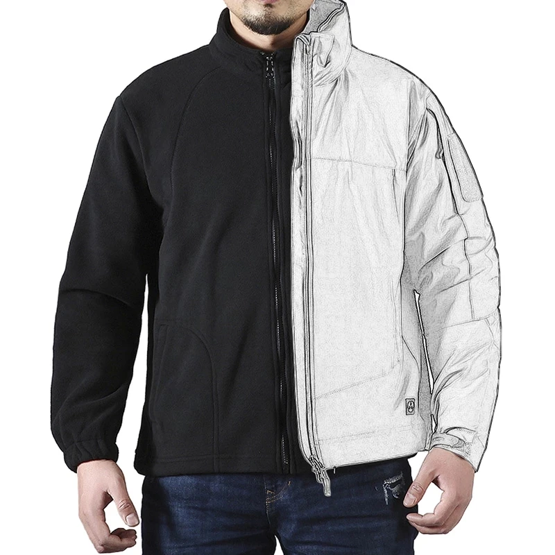 Tactical Fleece Inner Jacket Coat Autumn Winter Warm Military Army Fleece Outwear Men's Black Jacket for Windbreaker
Tactical Fleece Inner Jacket Coat Autumn Winter Warm Military Army Fleece Outwear Men's Black Jacket for Windbreaker