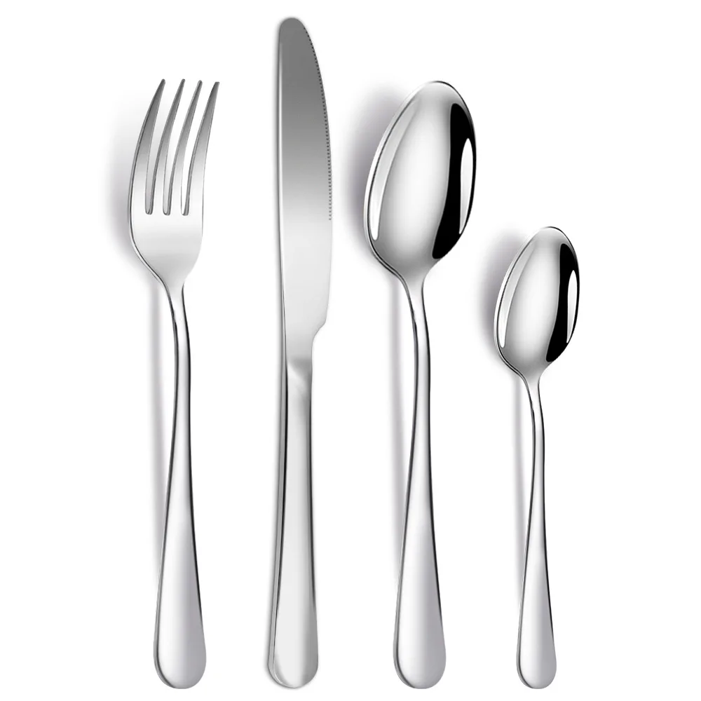 Stainless Steel Knife Cutlery Tableware Dining Room Utensils for Kitchen Fork and Spoon Dinnerware Set Full Tableware of Plates
Stainless Steel Knife Cutlery Tableware Dining Room Utensils for Kitchen Fork and Spoon Dinnerware Set Full Tableware of Plates