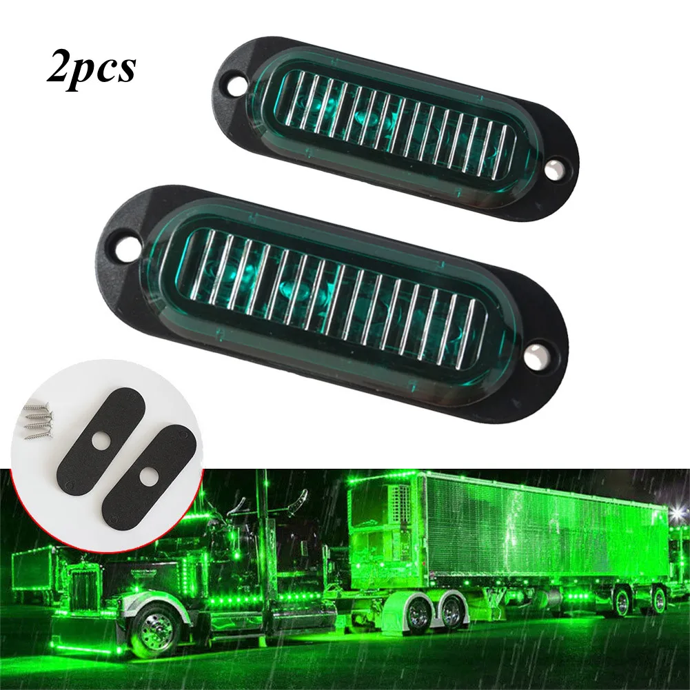 2x Green LED Side Marker Clearance Lights Waterproof For Trailer Truck RV 12-24V Car Accessories High Quality Side Marker Lights
2x Green LED Side Marker Clearance Lights Waterproof For Trailer Truck RV 12-24V Car Accessories High Quality Side Marker Lights