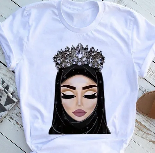 Spring/summer women's casual T-shirt Short sleeve black skin girls' printed fashion circle collar casual girls' T-shirt
Spring/summer women's casual T-shirt Short sleeve black skin girls' printed fashion circle collar casual girls' T-shirt