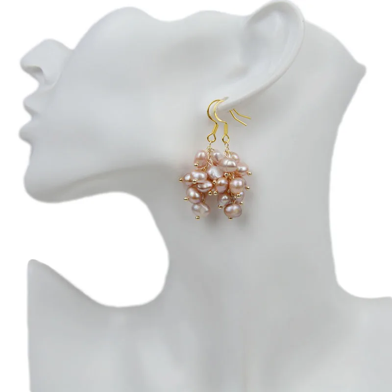 Classic Real Freshwater Pearl Grape Bunch Statement Drop Dangle Earrings For Women Quality Gold Copper Earring Wedding Jewelry
Classic Real Freshwater Pearl Grape Bunch Statement Drop Dangle Earrings For Women Quality Gold Copper Earring Wedding Jewelry