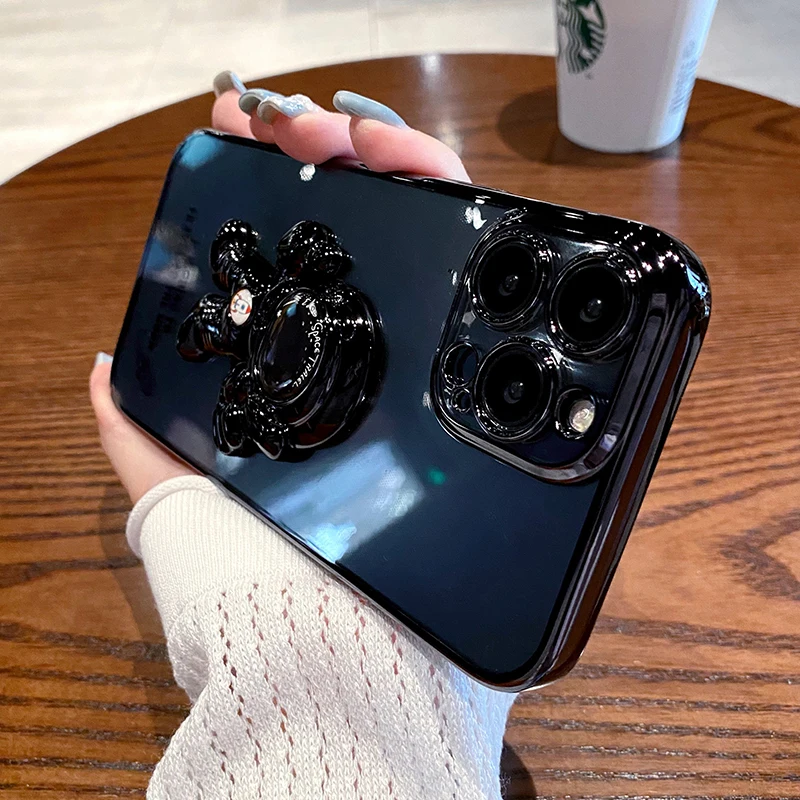 Luxury Plating Transparent Cute Astronaut Bracket Hard Phone Case for iPhone 14 13 12 11 Pro MAX XR X XS Shockproof Clear Cover 
Luxury Plating Transparent Cute Astronaut Bracket Hard Phone Case for iPhone 14 13 12 11 Pro MAX XR X XS Shockproof Clear Cover