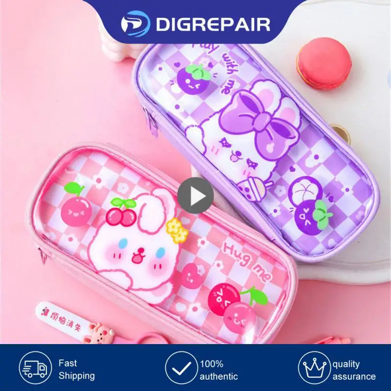 Пенал прозрачный, милый вместительный чехол для карандашей и косметики, школьные принадлежности
Пенал прозрачный, милый вместительный чехол для карандашей и косметики, школьные принадлежности