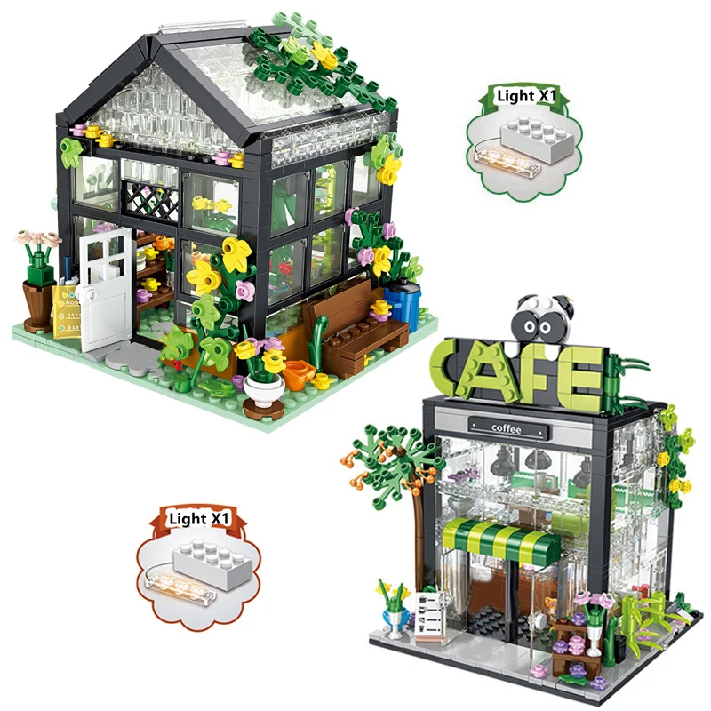 579pc Glass Flowers House Coffee Shop Building Blocks City Friends Greenhouse Bricks Toys For Kids Girl Birthday Gift
579pc Glass Flowers House Coffee Shop Building Blocks City Friends Greenhouse Bricks Toys For Kids Girl Birthday Gift