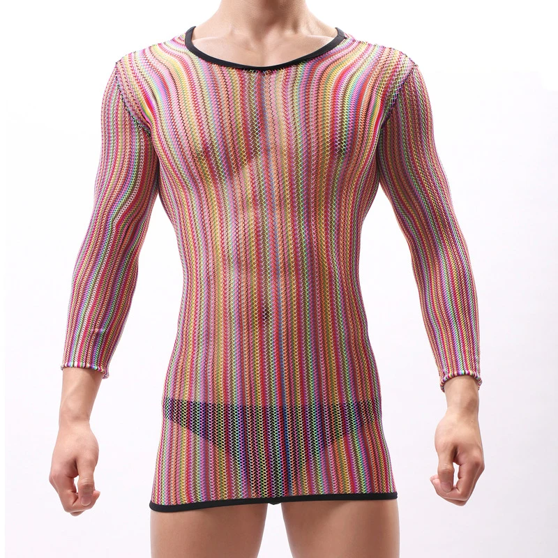 Sexy Lingerie Gentleman Underwear Exotic Male Mesh Bodysuit Mens Sleepwear Man Sissy Long Sleeve T-Shirts Undershirts Nightwear
Sexy Lingerie Gentleman Underwear Exotic Male Mesh Bodysuit Mens Sleepwear Man Sissy Long Sleeve T-Shirts Undershirts Nightwear