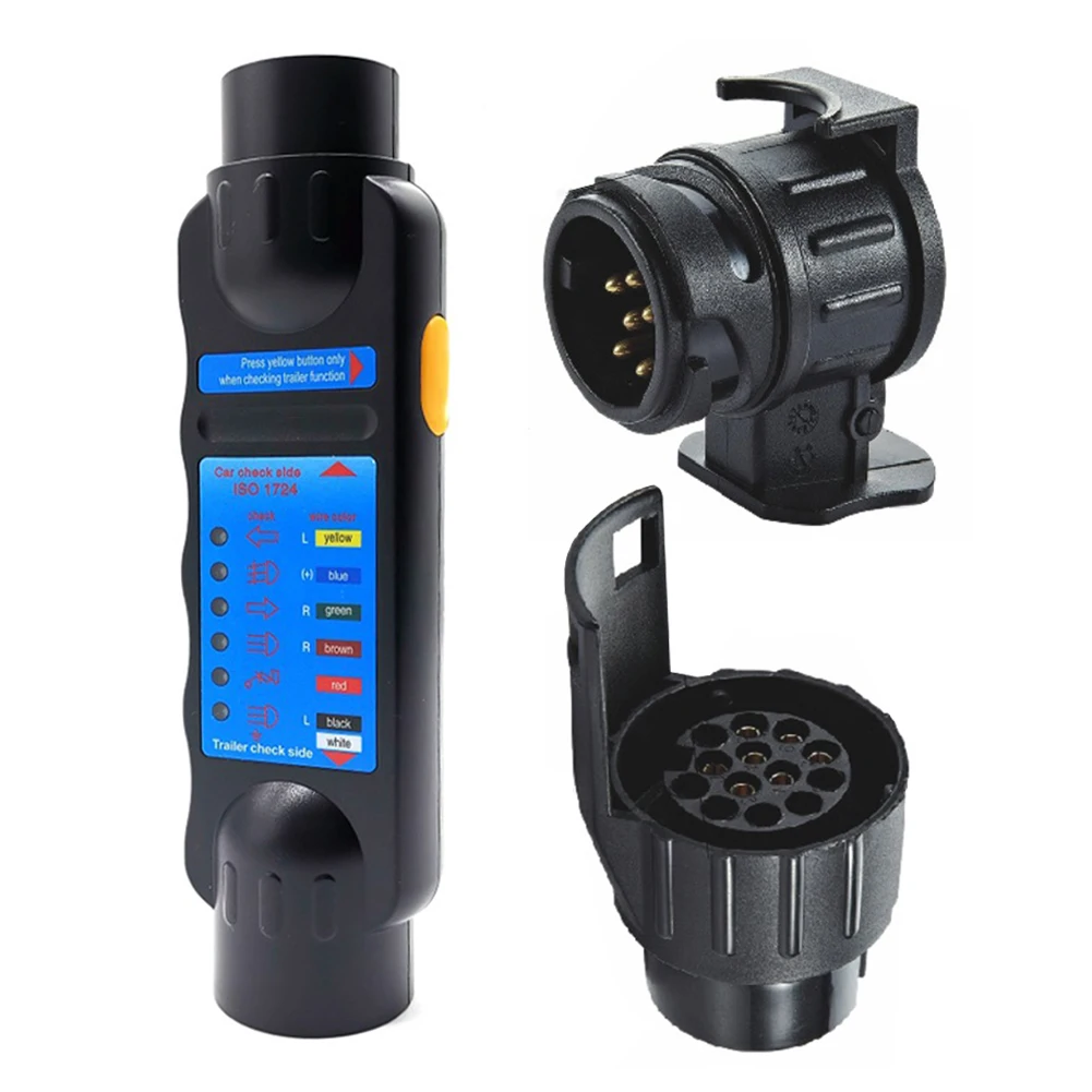 Car Trailer Tester Connector Adapter RV Towing Light Cable Circuit Connector Tester Electrical Diagnostic For Bmw Tesla VW Benz
Car Trailer Tester Connector Adapter RV Towing Light Cable Circuit Connector Tester Electrical Diagnostic For Bmw Tesla VW Benz