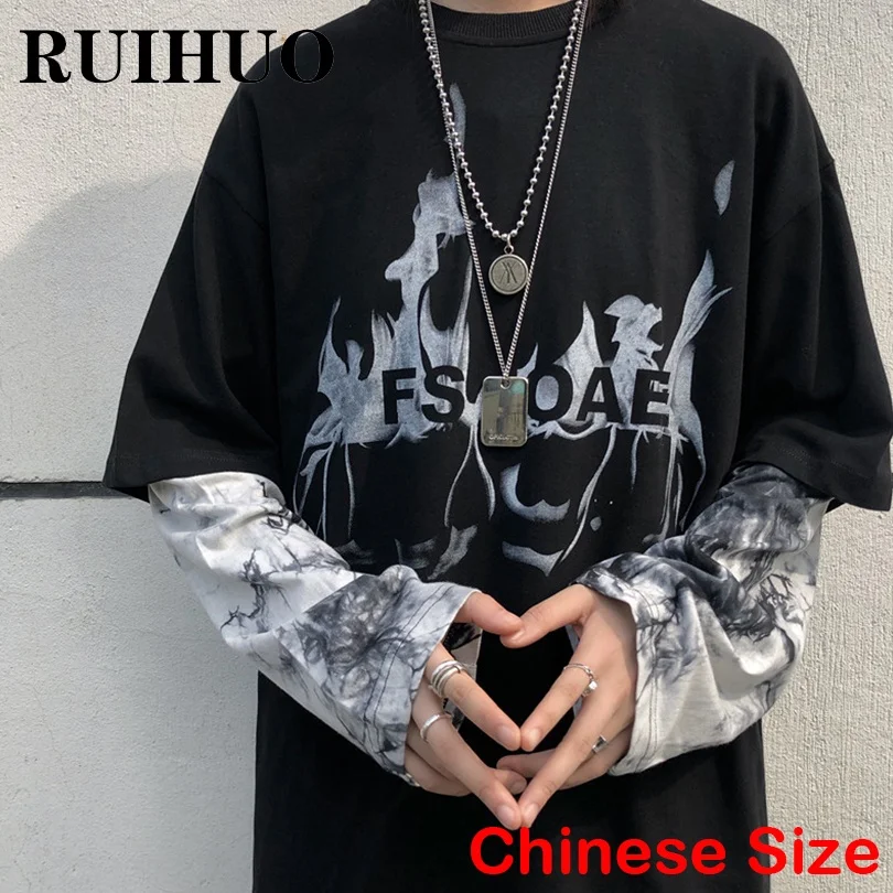 RUIHUO Print Vintage T Shirt For Men Clothes Chinese Size 2XL Streetwear Mens T-Shirts Harajuku Tops 2022 Spring New Arrivals
RUIHUO Print Vintage T Shirt For Men Clothes Chinese Size 2XL Streetwear Mens T-Shirts Harajuku Tops 2022 Spring New Arrivals
