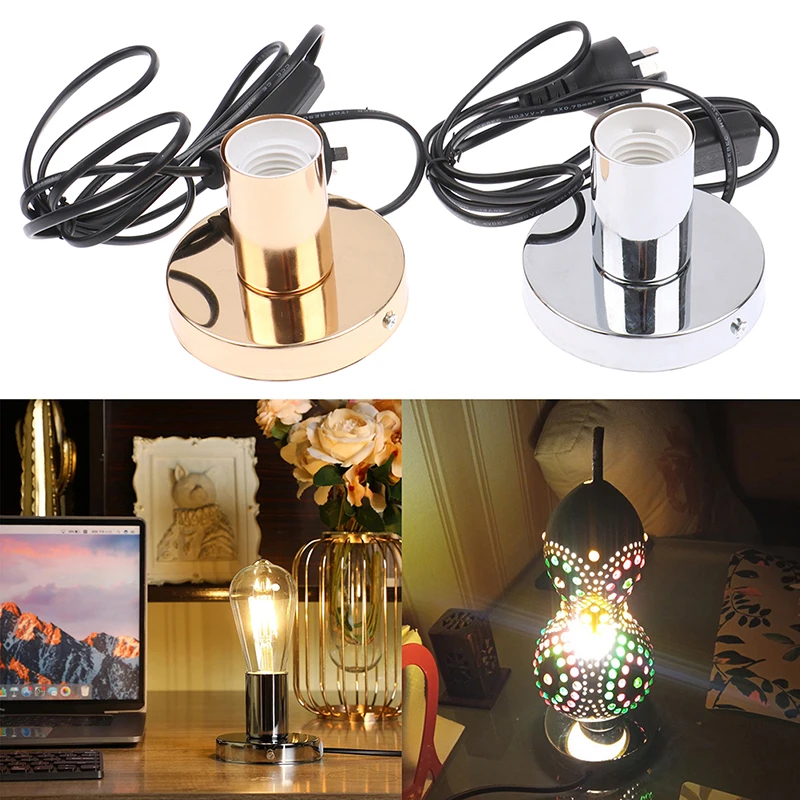 Polished Metal Desktop Lamp Base E27 Lamp Holder Cable Cord AU Plug Pendant Light Bulb Socket Base Switch AU Plug E27 Lamp Base
Polished Metal Desktop Lamp Base E27 Lamp Holder Cable Cord AU Plug Pendant Light Bulb Socket Base Switch AU Plug E27 Lamp Base
