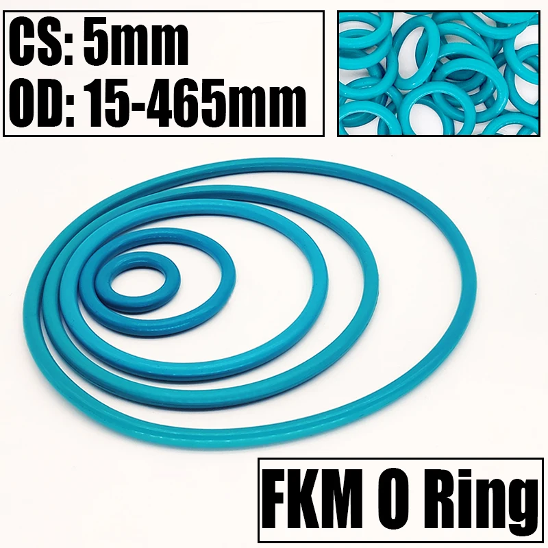 

Уплотнительное кольцо FKM, 1-3 шт., уплотнительная прокладка, толщина CS, 5 мм, внешний диаметр 15-465 мм, шайба с маслом/термостойкостью, фторная резиновая прокладка