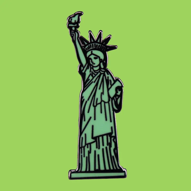 American Statue of Liberty Brooch Creative Metal Hat Collar Lapel Pin Parts Jewelry Gift for Kids
American Statue of Liberty Brooch Creative Metal Hat Collar Lapel Pin Parts Jewelry Gift for Kids