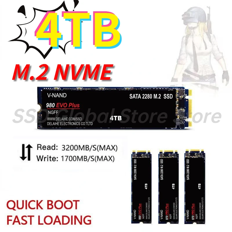 2023 New High Speed Internal Hard Drive M.2 NGFF NVME Original SSD 4TB/2TB/1TB 980EVO Solid State for Laptop/Desktop/mac
2023 New High Speed Internal Hard Drive M.2 NGFF NVME Original SSD 4TB/2TB/1TB 980EVO Solid State for Laptop/Desktop/mac