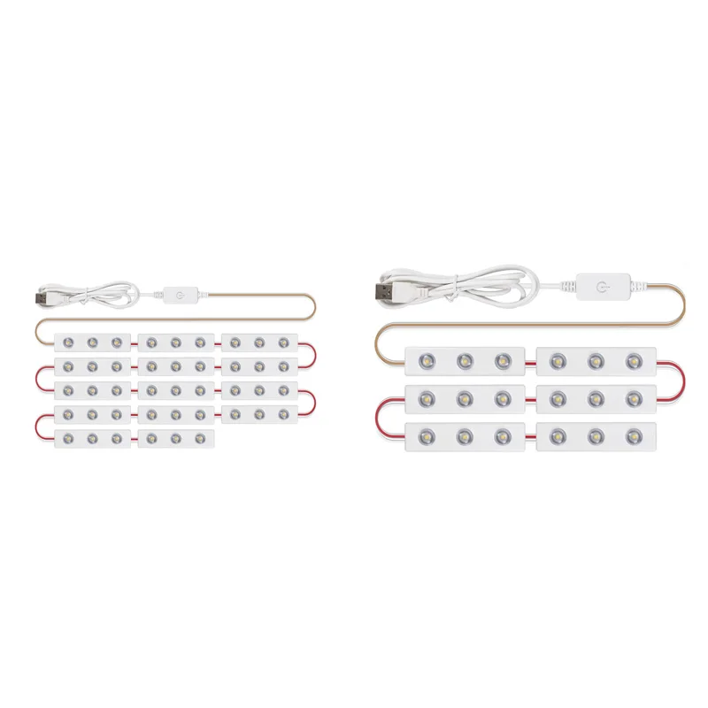 Светодиодный светильник для зеркала для туалетного столика, USB светильник для макияжа, ультра яркий белый светильник с регулируемой яркост... 
Светодиодный светильник для зеркала для туалетного столика, USB светильник для макияжа, ультра яркий белый светильник с регулируемой яркост...