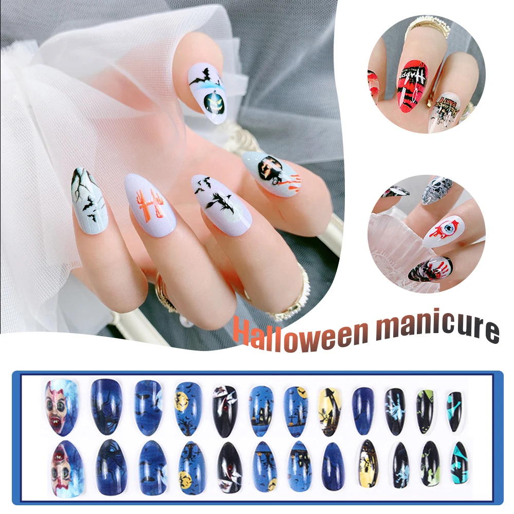Накладные ногти с принтом на Хэллоуин, долговечные ногти для женщин, инструменты для маникюра, накладные ногти с дизайном SANA889
Накладные ногти с принтом на Хэллоуин, долговечные ногти для женщин, инструменты для маникюра, накладные ногти с дизайном SANA889