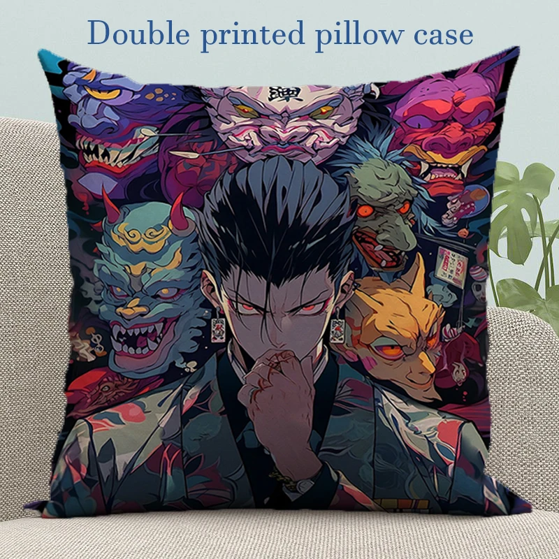 Anime Throw Pillows Jujutsu Kaisen Pillow Covers Decorative Cushions Cover for Sofa Pilow Cases Silk Pillowcase Fall Decor 45x45
Anime Throw Pillows Jujutsu Kaisen Pillow Covers Decorative Cushions Cover for Sofa Pilow Cases Silk Pillowcase Fall Decor 45x45