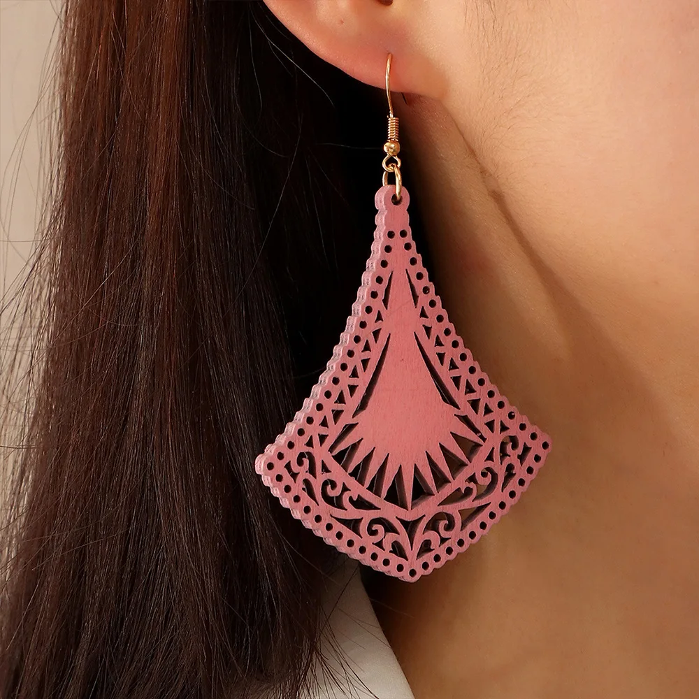 Lightweight Wooden Earrings for Girl Geometry Drop Earrings for Women Fashion Jewelry
Lightweight Wooden Earrings for Girl Geometry Drop Earrings for Women Fashion Jewelry