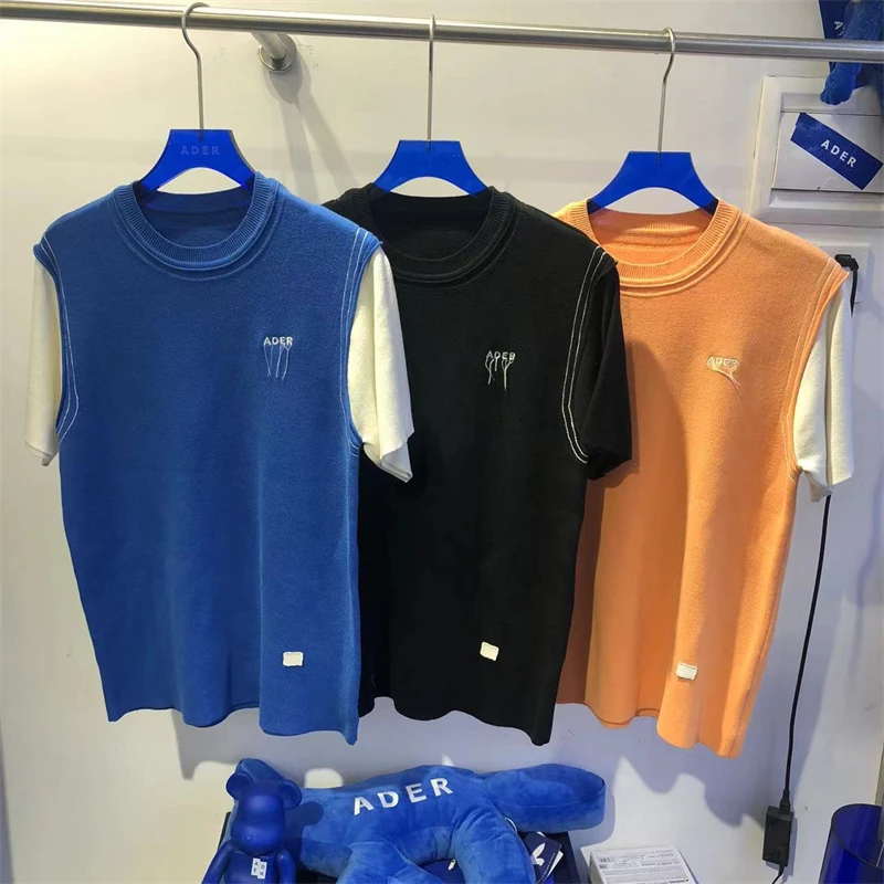 2022 Ader Error T-shirt Men Women High Quality Knitted Color Matching Adererror T Shirt Loose Color Simplicity Short Sleeve Tees
2022 Ader Error T-shirt Men Women High Quality Knitted Color Matching Adererror T Shirt Loose Color Simplicity Short Sleeve Tees