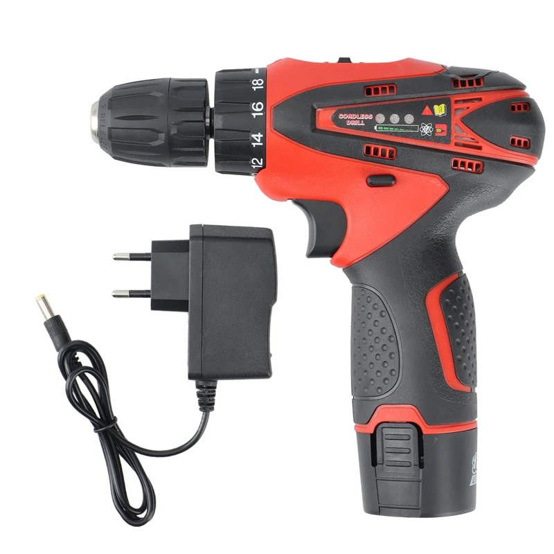 Cordless Impact Drill 12V Electric Screwdriver Household Mini Lithium Battery Rechargeable Hand Drill
Cordless Impact Drill 12V Electric Screwdriver Household Mini Lithium Battery Rechargeable Hand Drill
