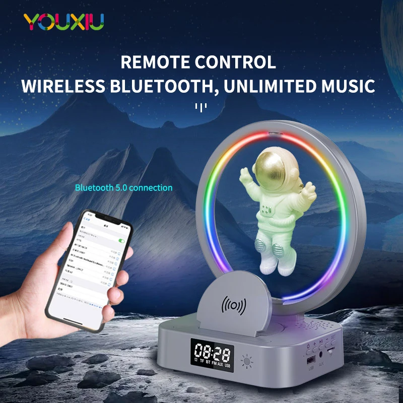 Wireless Bluetooth Speaker Astronaut Magnetic Levitation Subwoofer Creative Mini Radio Outdoor 3D Stereo Surround Portable Audio
Wireless Bluetooth Speaker Astronaut Magnetic Levitation Subwoofer Creative Mini Radio Outdoor 3D Stereo Surround Portable Audio