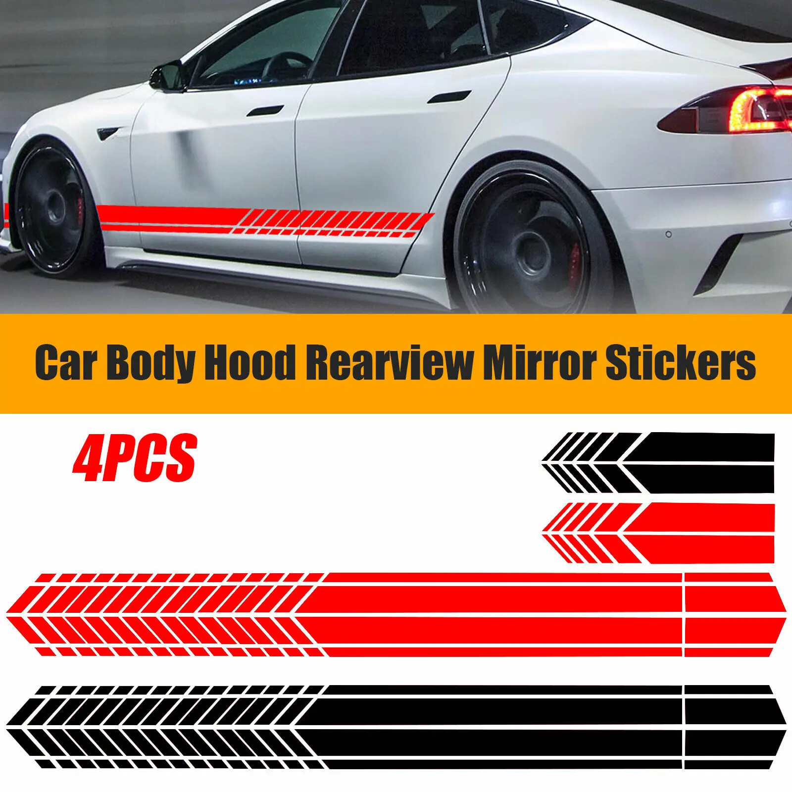 Universal 4pcs Car Truck Side Skirt Door Racing Graphic Vinyl Sticker Decal Stripes Auto Styling Car Accessories
Universal 4pcs Car Truck Side Skirt Door Racing Graphic Vinyl Sticker Decal Stripes Auto Styling Car Accessories