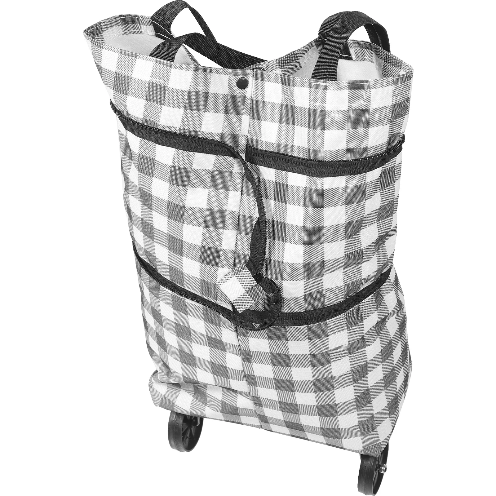 Portable Reusable Grocery Cart with Collapsible Wheels and Hand Pulling Utility Bag
Portable Reusable Grocery Cart with Collapsible Wheels and Hand Pulling Utility Bag