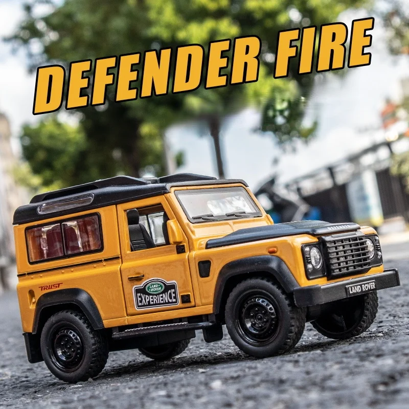 

1:32 Alloy Land Rover Defender 110 SUV Car Model Diecasts & Toy Vehicles Sound Light Pull Back Car For Kids Gifts Free Shipping