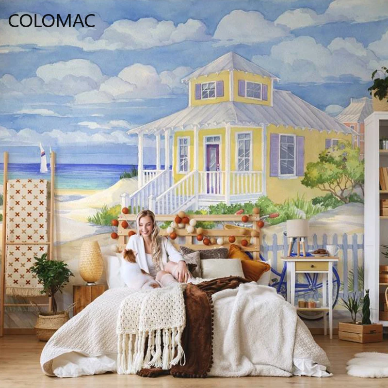 Colomac Custom Nordic Hand-painted Abstract Mediterranean Seaside Villa Landscape Mural Background Wallpaper Dropshipping
Colomac Custom Nordic Hand-painted Abstract Mediterranean Seaside Villa Landscape Mural Background Wallpaper Dropshipping