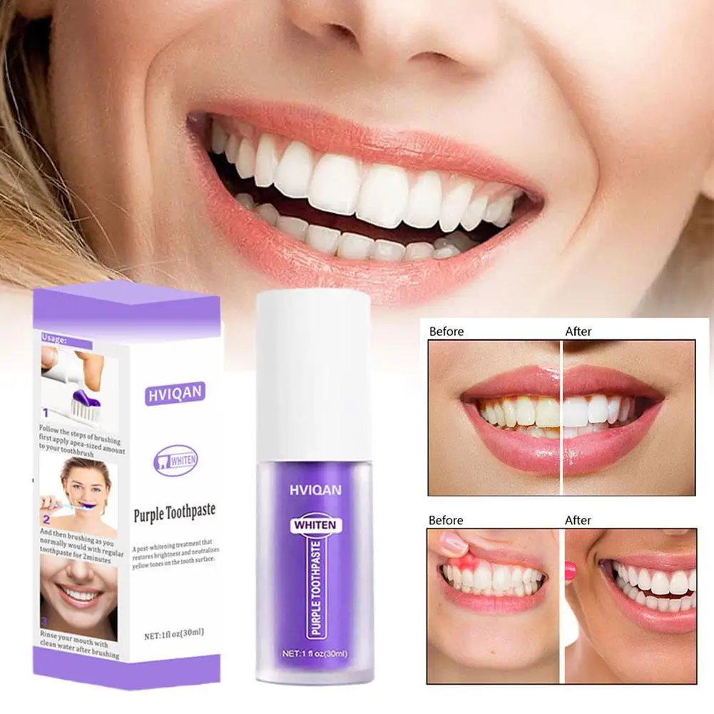 Purple Toothpaste Plaque Smoke Stains Removal Remove Odor Oral Refreshing Brightening Whitening Teeth Oral Cleaning Toothpaste
Purple Toothpaste Plaque Smoke Stains Removal Remove Odor Oral Refreshing Brightening Whitening Teeth Oral Cleaning Toothpaste