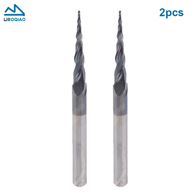 2PCS Coating taper ball end milling cutter tungsten steel alloy oblique cutter extended relief CNC engraving machine end milling
2PCS Coating taper ball end milling cutter tungsten steel alloy oblique cutter extended relief CNC engraving machine end milling