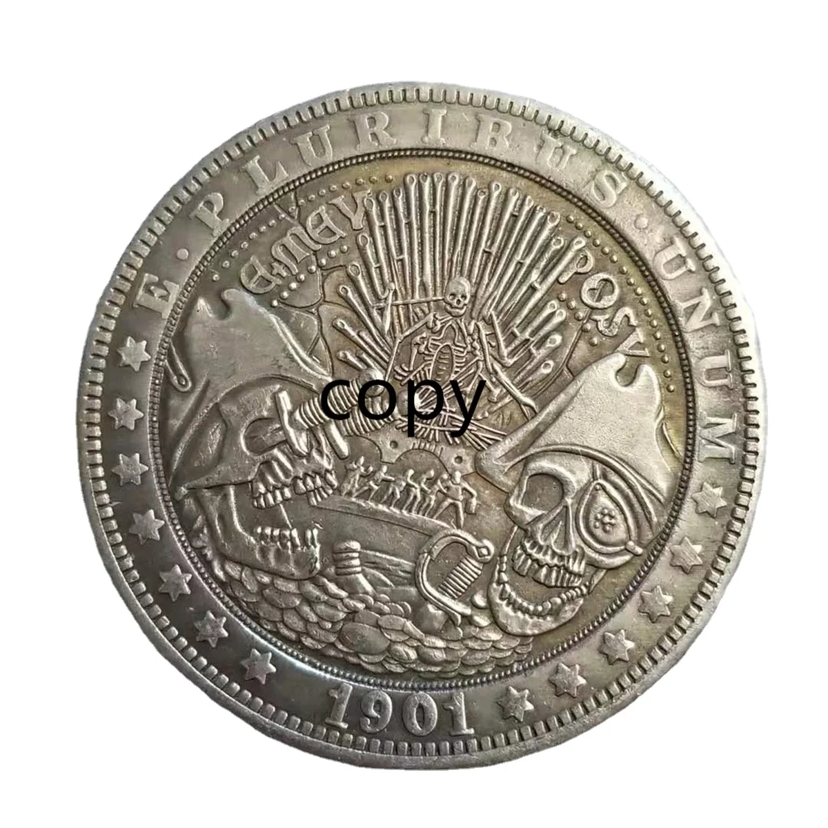 Pirates Skeleton HOBO COIN Rangers COIN US Coin Gift Challenge REPLICA Commemorative Coin - REPLICA Coin Medal Coins Collection
Pirates Skeleton HOBO COIN Rangers COIN US Coin Gift Challenge REPLICA Commemorative Coin - REPLICA Coin Medal Coins Collection