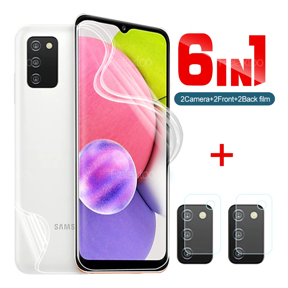 Защитная пленка для экрана 6 в 1, Гидрогелевая пленка для объектива для Samsung Galaxy A03S, A03, A02, A02S, A01, A10, A10e, A10S, A11, A12, A13, 5G Core S, задняя пленка
Защитная пленка для экрана 6 в 1, Гидрогелевая пленка для объектива для Samsung Galaxy A03S, A03, A02, A02S, A01, A10, A10e, A10S, A11, A12, A13, 5G Core S, задняя пленка