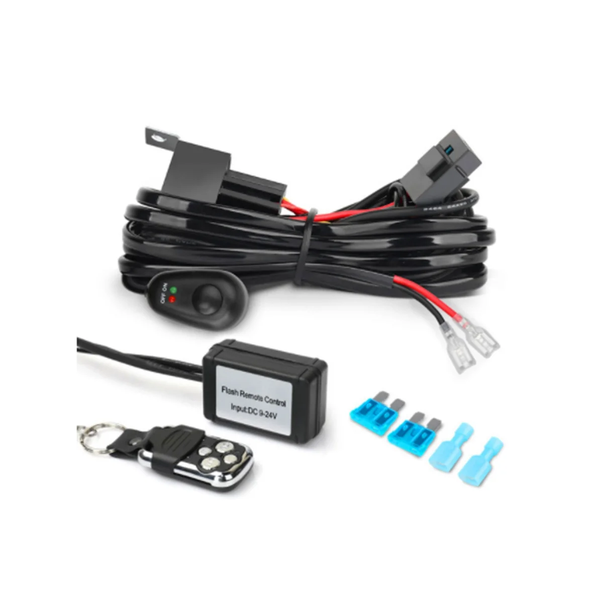 Wiring Harness Kit for 1 Light Fuse On-Off Remote Control Switch 12V 40A Relay for 4-52 Inch Led Work Light Bar A
Wiring Harness Kit for 1 Light Fuse On-Off Remote Control Switch 12V 40A Relay for 4-52 Inch Led Work Light Bar A