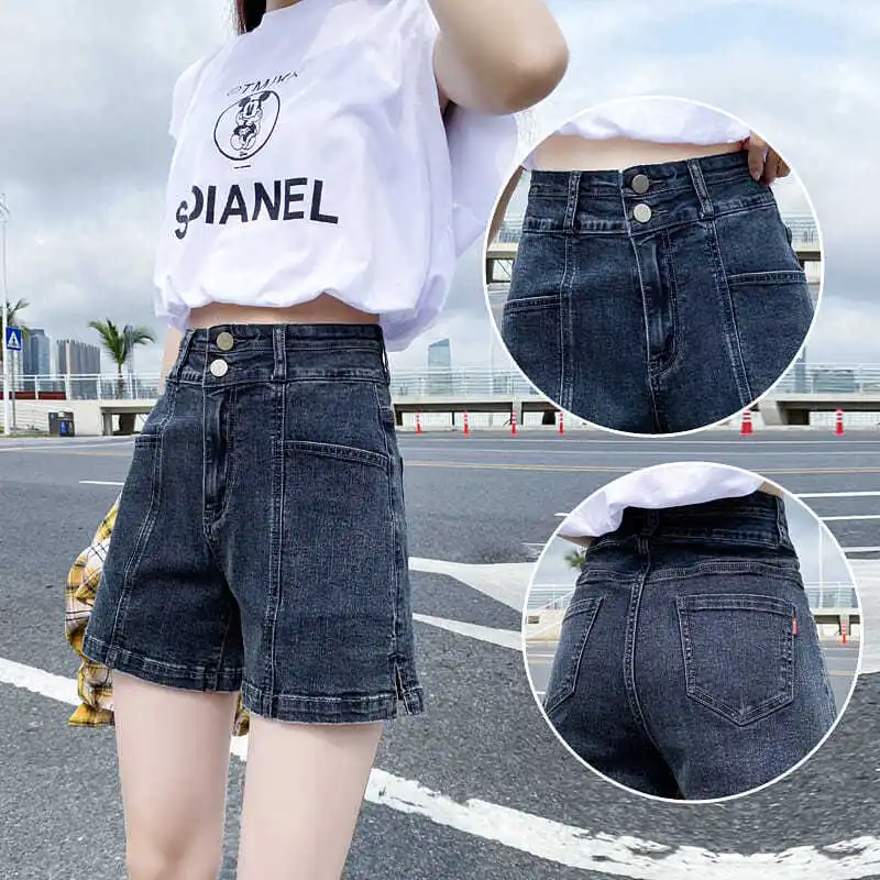 Women 2022 Summer New High Waist Denim Shorts Female Large Size Solid Color A-line Shorts Ladies Loose Wide Leg Hot Shorts A93
Women 2022 Summer New High Waist Denim Shorts Female Large Size Solid Color A-line Shorts Ladies Loose Wide Leg Hot Shorts A93