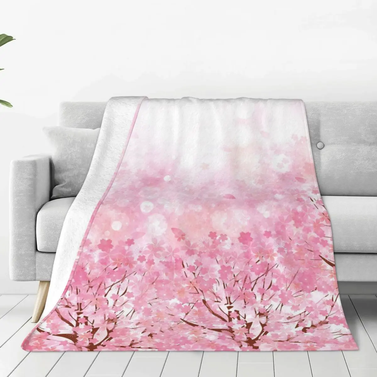 Cartoon Cherry Blossom Trees Soft Flannel Throw Blanket for Couch Bed Warm Blanket Lightweight Blankets for Sofa Travel Blanket
Cartoon Cherry Blossom Trees Soft Flannel Throw Blanket for Couch Bed Warm Blanket Lightweight Blankets for Sofa Travel Blanket