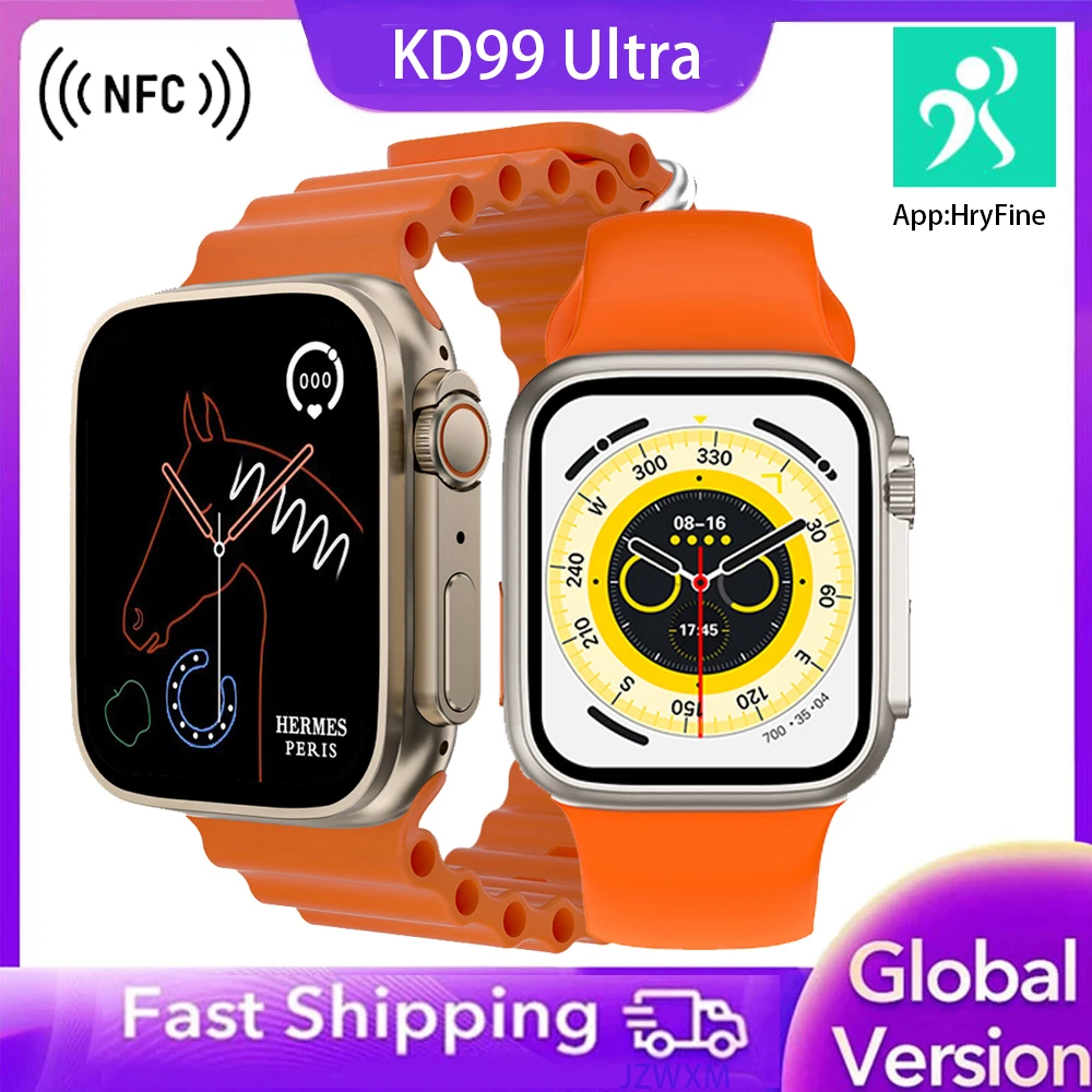 KD99 Ultra Smart Watch Series 8 Men Women Bluetooth Call Waterproof Wireless Charging 1.99 Inch NFC SmartWatch VIP Dropshipping
KD99 Ultra Smart Watch Series 8 Men Women Bluetooth Call Waterproof Wireless Charging 1.99 Inch NFC SmartWatch VIP Dropshipping
