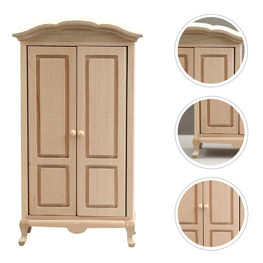 Model Tiny Furniture Wooden Wardrobe Decor Mini House Adornment Mini House Closet for Mini House Children Decoration Gift
Model Tiny Furniture Wooden Wardrobe Decor Mini House Adornment Mini House Closet for Mini House Children Decoration Gift