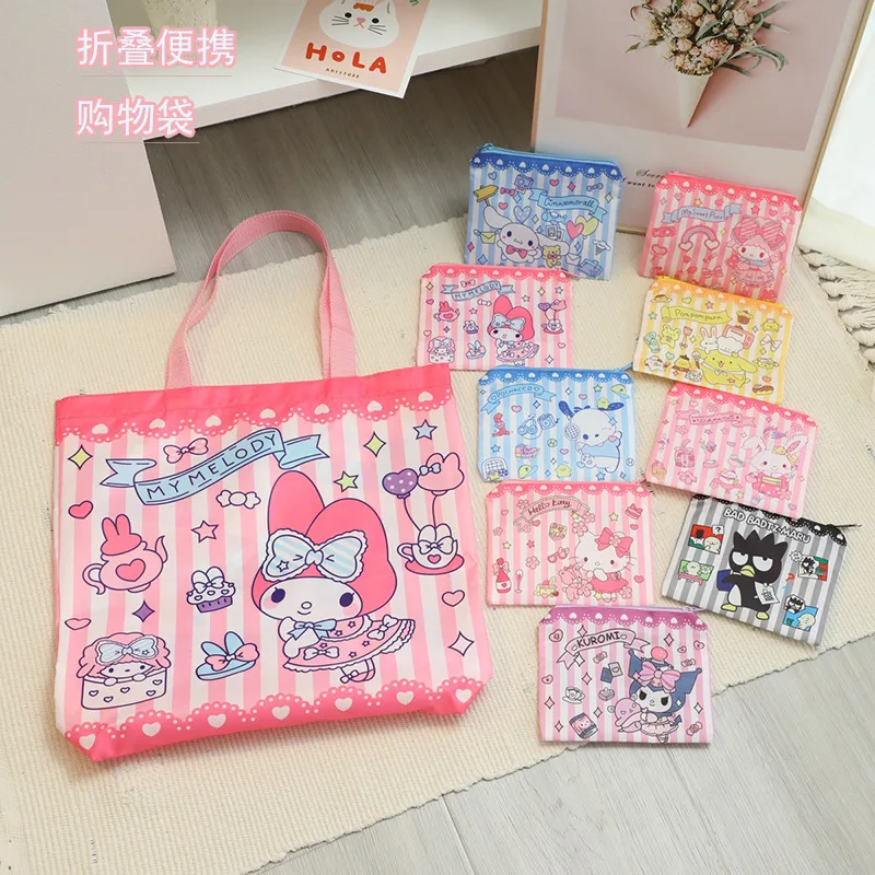 Sanrio HelloKitty Two-In-One Fashion Printing Foldable Eco-Friendly Shopping Bag Tote Folding Pouch Handbags Convenient Travel
Sanrio HelloKitty Two-In-One Fashion Printing Foldable Eco-Friendly Shopping Bag Tote Folding Pouch Handbags Convenient Travel