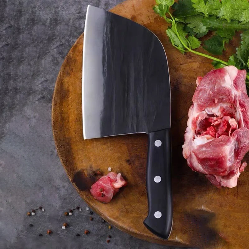 Chinese Chef Knife Handmade Forged High-carbon Clad Steel Kitchen Knives Cleaver Filleting Slicing Broad Butcher Knife
Chinese Chef Knife Handmade Forged High-carbon Clad Steel Kitchen Knives Cleaver Filleting Slicing Broad Butcher Knife