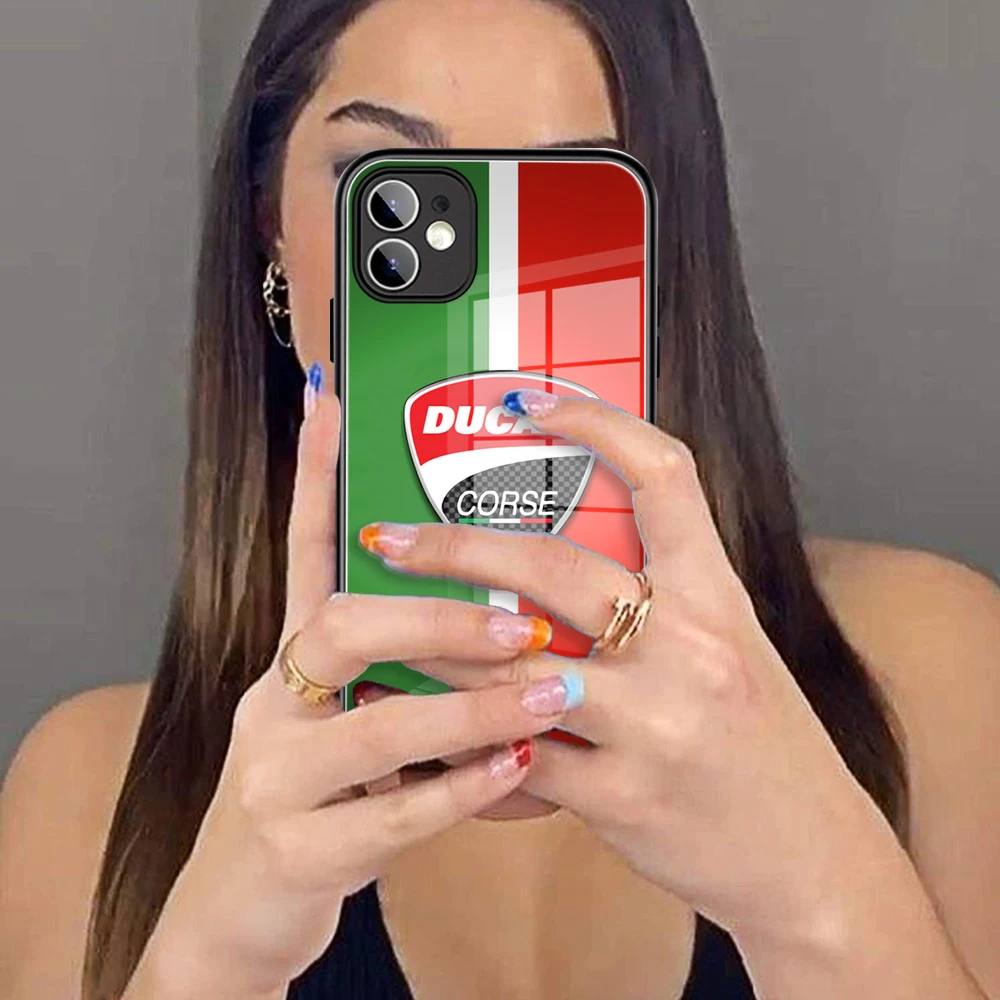 DU-CATI Tempered glass phone case For iPhone 13 12 mini 11 pro xs max X XR 6 7 8 SE 2 3 plus Motorcycle
DU-CATI Tempered glass phone case For iPhone 13 12 mini 11 pro xs max X XR 6 7 8 SE 2 3 plus Motorcycle